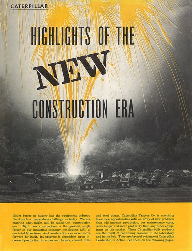 Caterpillar Construction Booklet 1955 D9D D8D,E D7C 955 - Bild 1 von 2