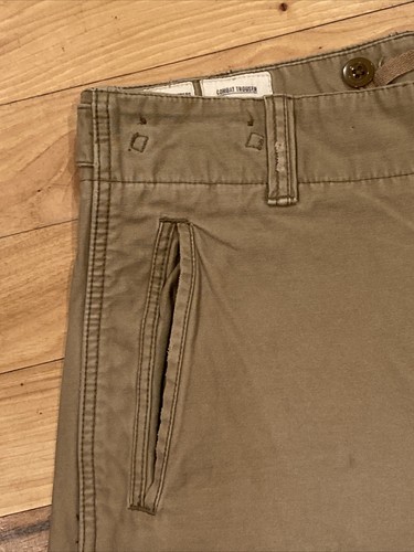 American Eagle Cargo Board Cut-Off Khaki Shorts Combat Military Men's 32 x 13 - Picture 9 of 12