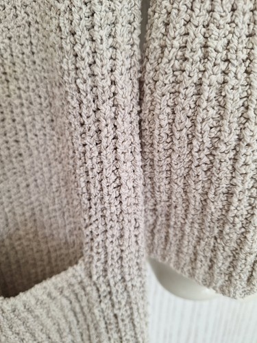 Damen-Strickjacke / Long Cardigan, Strick sandfarbig / beige, Natural Feeling, G - Bild 5 von 5