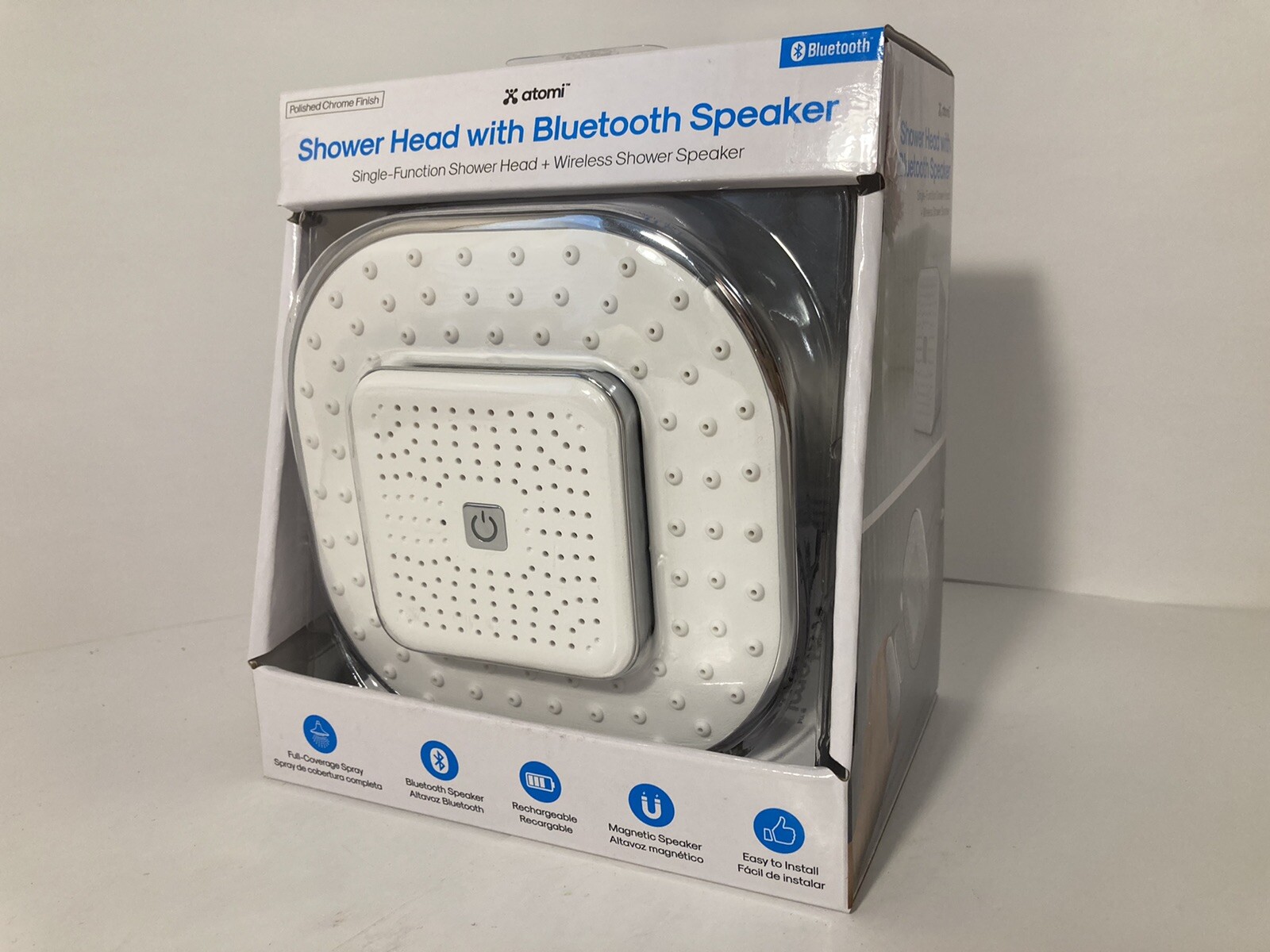 Shower Head with Removable Bluetooth Speaker Atomi eBay