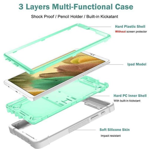 For Samsung Galaxy Tab A 8.0 A7 Lite 8.7" Kids Shockproof Hard Stand Case Cover - Picture 5 of 52