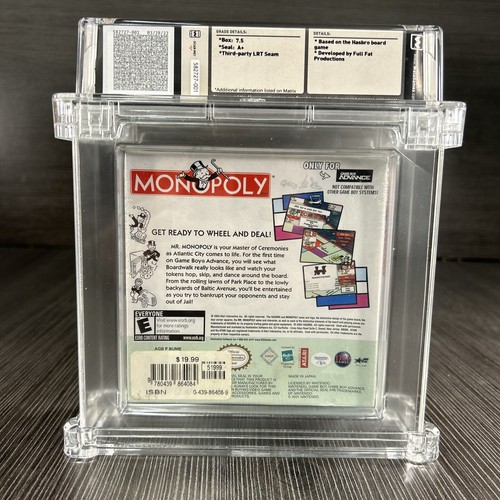 NEW Monopoly WATA A+ 7.5 Nintendo Game Boy Advance - Picture 2 of 4