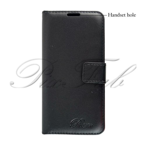 For Alcatel 1 5033X New Premium Genuine Black Leather Wallet Phone Case Cover - Picture 3 of 21