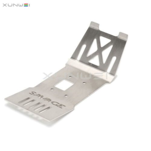 Lower Skid Plate Stainless Steel Armor Guard fits RC 1/8 HPI SAVAGE Flux X XL SS - Picture 4 of 7