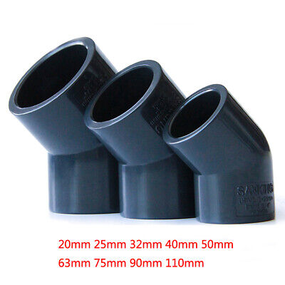 PVC 20mm-110mm ID Water Supply Pipe Reducer Elbow Fittings Adapter Connector PVC 20mm-110mm ID Water Supply Pipe Reducer Elbow Fittings Adapter Connector