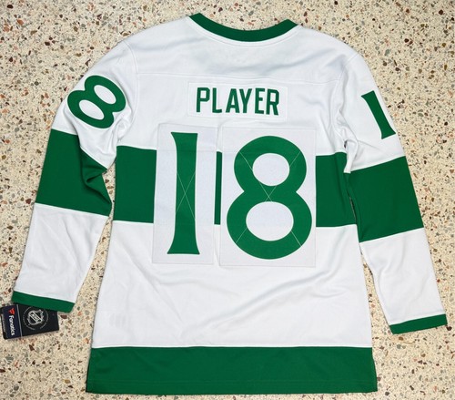 Camiseta deportiva de hockey para jugador Fanatics NHL Toronto Maple Leafs St Pat #18 talla M - Imagen 10 de 10