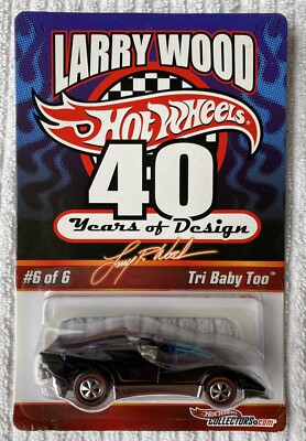 レア Hotwheels LARRY WOOD Hot Wheels Larry Wood 40 Years Of Design Tri Baby Too