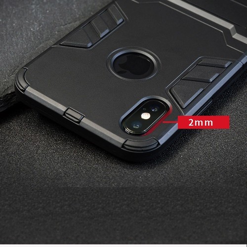 Heavy Duty Tough Builder Armor Shockproof Stand Hybrid Case for Apple iPhone - Picture 3 of 20