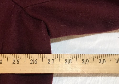 Old Navy 3x Plus Woman’s Tall Coat Burgundy Lined Button Front Pockets - Picture 6 of 7
