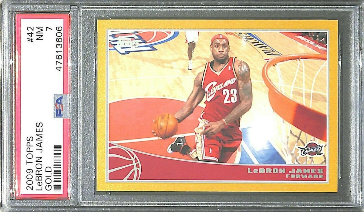 2009-10 Topps Basketball Gold #42 LeBron James No 343 of 2009 PSA