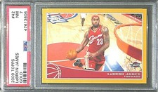 2009-10 Topps Basketball Gold #42 LeBron James No 343 of 2009 PSA 7