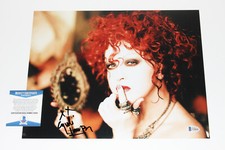 SINGER CYNDI LAUPER SIGNED AUTHENTIC 11x14 PHOTO 2 TRUE COLORS BECKETT COA BAS 