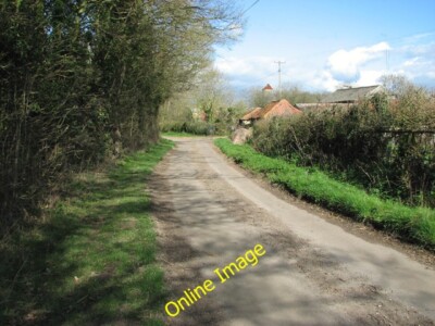 Photo 6x4 Unnamed lane approaching Boundary Farm Denton/TM2788  c2014