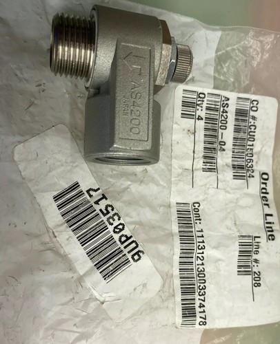 Lot of 2) SMC AS4200-04 Speed Controller, 1/2" Male NPT X 1/2" Female NPT - Picture 1 of 6