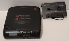 Sony Car Discman D-180K CD Player w/ Car Adapter PARTS/REPAIRS ONLY