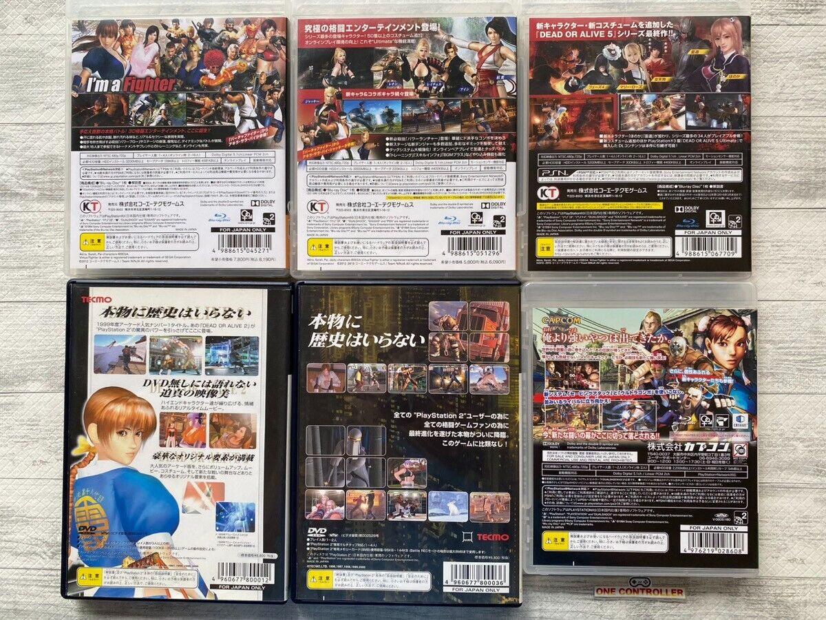 SONY PS2 3 Dead or Alive 2 & 5 Ultimate & Last Round SONY PS2 3 Dead or Alive 2 & 5 Ultimate & Last Round