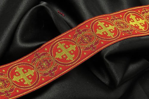 Borde litúrgico religioso Excelsis cinta jacquard 38 mm o 63 mm - Imagen 22 de 27