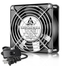 12038 Axial Fan 110V/120V High CFM with Power Cord for DIY Cooling
