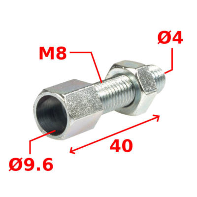 SCHRAUBE M8 MOPED GAS GASZUG BREMSHEBEL KUPPLUNG VESPA PIAGGIO MOTORRAD KABEL