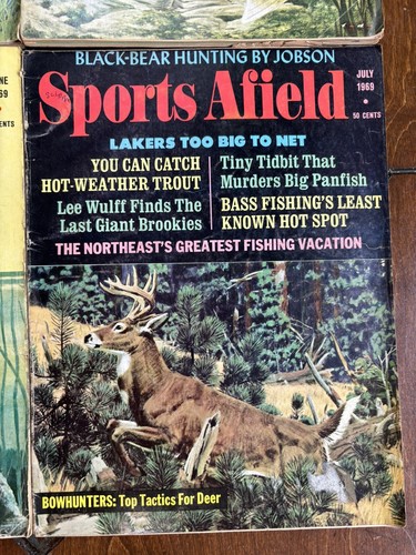 SPORTS AFIELD MAGAZINES HUNTING FISHING 1967 & 1969 Lot Of 4 G-VG - Picture 6 of 7