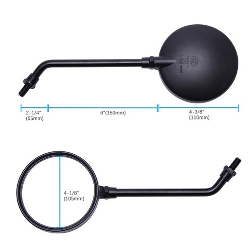 Espejos retrovisores laterales para moto ciclomotor Honda Big Ruckus 250 PS250/Spree - Imagen 3 de 17