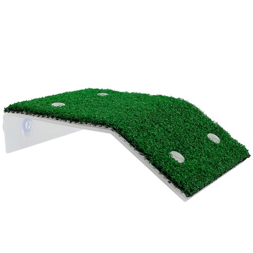 Turtle Basking Platform with Simulation Turf Turtle Resting Terrace with🍍 - Picture 6 of 15
