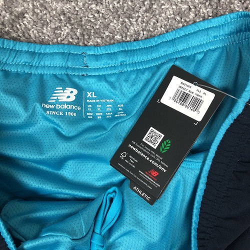 New Balance Graphic Impact Mens 7" Running Fitness Shorts Navy Blue Size XL - Picture 12 of 12