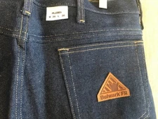 NWOT Bulwark FR PEJ2DD5 men’s blue denim jeans size 36 x 36 rating 18.0 bootcut