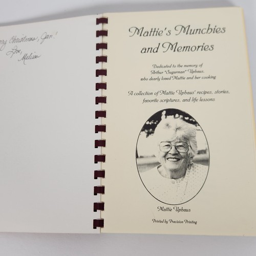 Mattie's Munchies Memories Olathe KS Cookbook College Church of Nazarene Uphaus - Picture 3 of 18