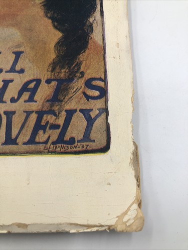 1907 All That's Love-ly Samuel Francis Woolard Poetry Book Soft Bound - Picture 2 of 11