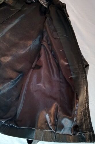 Style&Co Genuine Butter Soft Leather Full Zip Black Jacket XL - Picture 7 of 14
