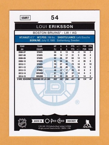 2015-16 NHL O-Pee-Chee OPC "Rainbow" Parallel - #1 to 600 - U-Pick From List - Picture 11 of 97
