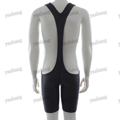 Herren Sexy Wrestling Body Singlet Body Anzug Kunstleder Mankini Body - Bild 9 von 10