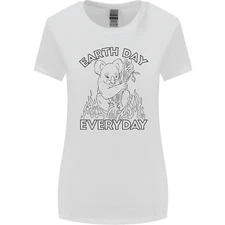 Koala Bear Earth Day Everyday Climate Change Womens Wider Cut T-Shirt