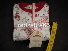 Pottery Barn Kids Dear Santa Pajamas 2-pc Set Snowman Reindeer Size 3T Christmas
