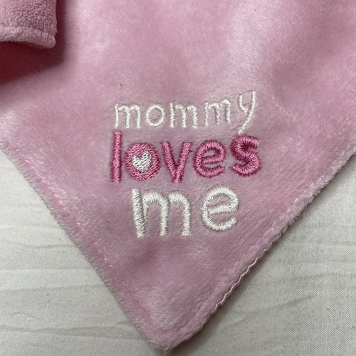 Pink Child Of Mine Carter's Mommy Loves Me Bunny Lovey Security Blanket Rattle - Bild 6 von 6