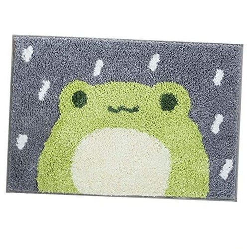 Bath Mat Cute Shower Rug, Luxury Shaggy Little Frog 2'7" x 1'8" (Rectangular) - Picture 1 of 8