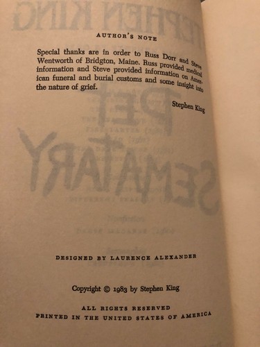 Pet Sematary, Stephen King, book club edition - 第 10/10 張圖片
