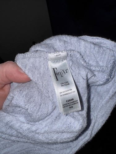 Camisa pulóver gris manga larga salón mediano Felina Rayon ropa de dormir - Imagen 2 de 11