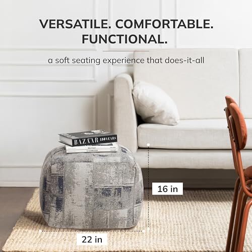  100% Handmade & Handcrafted Comfortable Home Décor Pouf Ottoman Footrest for  - Picture 4 of 6