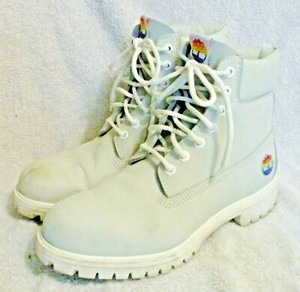 white rainbow timberlands