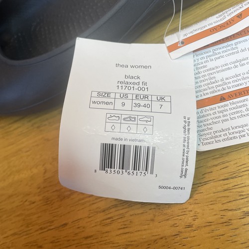 Crocs Croslite Größe 9 Slingpumps Sandalen schwarz Komfort Slipper Fersenriemen Frühling - Bild 2 von 6