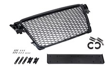 Kühlergrill Sport schwarz mit Kennzeichenhalter passend für den Audi A4 B8 8K
