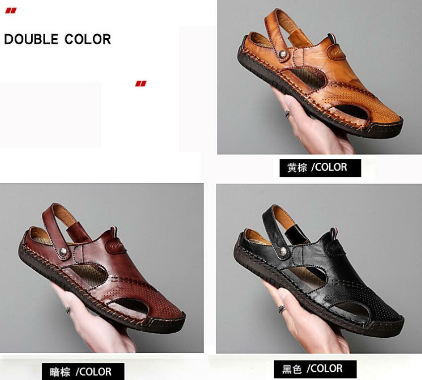 Estate uomo tondo dito Fibbia Piatti Heel Seali Sautope Casual Spiaggia Moda Estate uomo tondo dito Fibbia Piatti Heel Seali Sautope Casual Spiaggia Moda