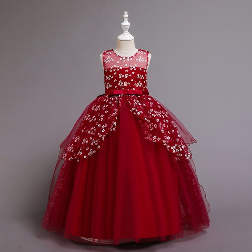 Children Dress Girls Flowers Princess Dress For Wedding Party Birthday Dance Kid - Picture 19 of 37