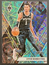 2023-24 Panini Phoenix Victor Wembanyama RC Rookie TEAL LAZER SP #256 Spurs 🔥