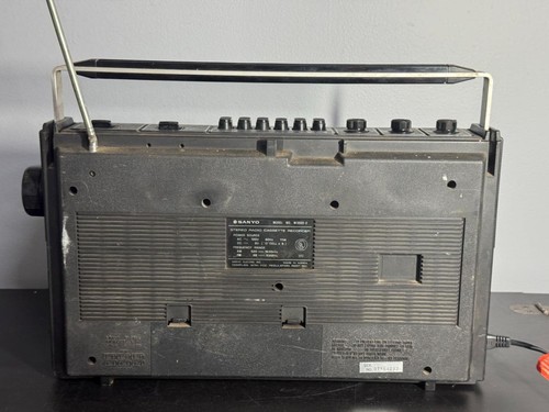 SANYO M-9920 Stereo Vintage AM/FM Radio Cassette Recorder Boombox - working - Picture 6 of 8