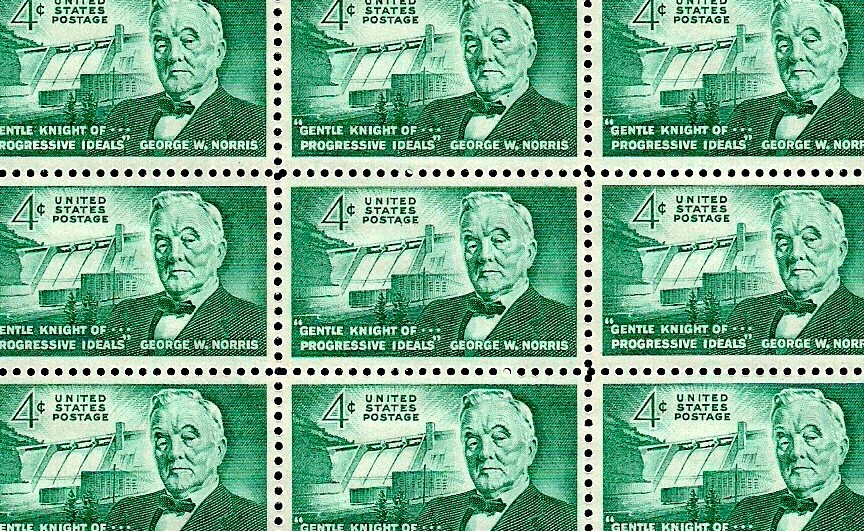 1961 - GEORGE W. NORRIS - #1184 Full Mint Sheet of 50