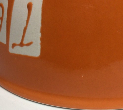 Pier 1 Imports Tea Is Liquid Wisdom Cup Mug 12 Oz Orange White Stoneware - Picture 17 of 17