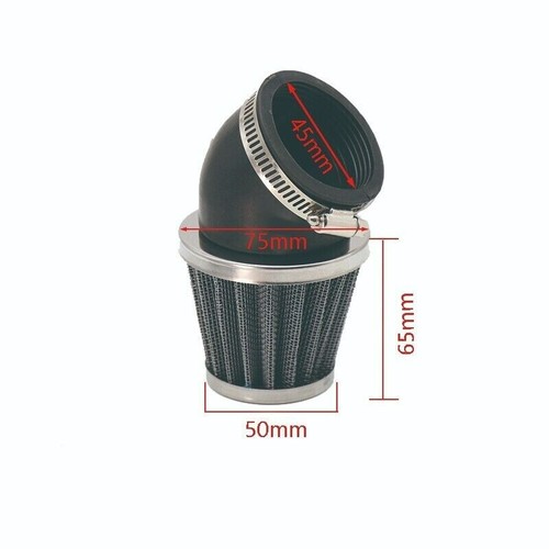45mm Air Filter Angled Bent Filter Cleaner For Go Kart ATV Pit Dirt Bike - Picture 2 of 7
